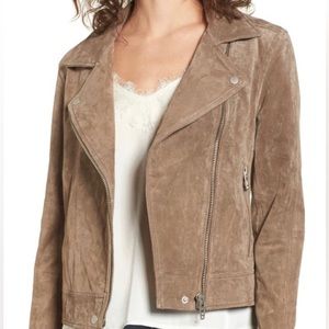 Blank NYC Suede Motto Jacket Size Medium | Color: Midnight Toker (Tan)